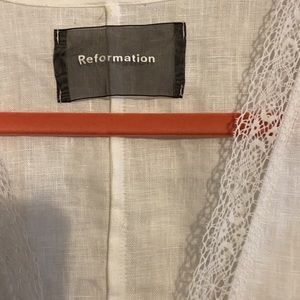 Reformation linen blouse